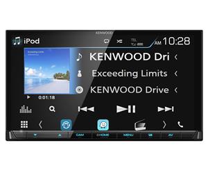 Kenwood DMX7018BT 7" In Dash Multimedia Mechless Player with WAZE App - Free Reversing Camera