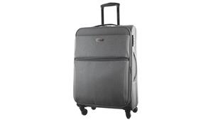 Pierre Cardin 60cm 4 Wheel Softshell Suitcase - Grey