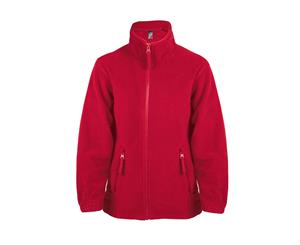 Sols Childrens/Kids North Zip-Up Fleece Jacket (Red) - PC508