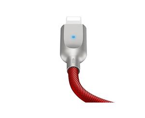 USAMS Auto Disconnect Lighting USB Charging Cable for iPhone / iPad - Red