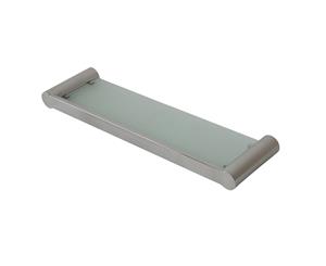 AQUA VERA PEARL Glass Shelf with Stainless Steel Frame