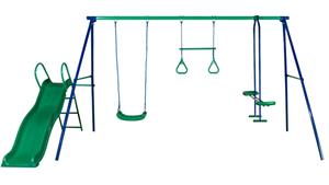 Action Gold Series 3 Unit Swing Set And Slide