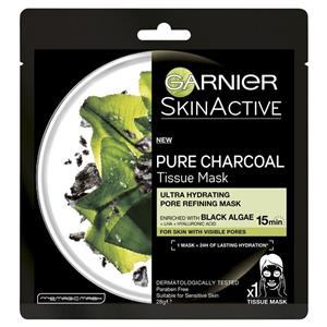 Garnier Pure Charcoal Tissue Mask with Black Algae Hydrating & Pore Refining
