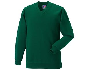 Jerzees Schoolgear Childrens V-Neck Sweatshirt (Bottle Green) - BC579