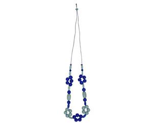 KAJA Clothing DAISY - Necklace Blue Multi Wood beads