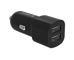 ORICO 12W 2 Port Car Charger-Black Car Mobile Charger