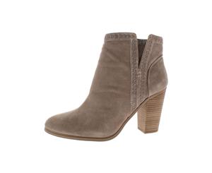 Vince Camuto Womens Finchie Nubuck Embellished Booties