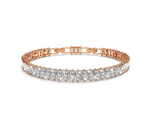 Empress Sparkling Zirconia Bracelet|Rose Gold/Clear