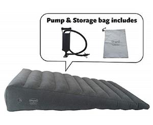 Extra Large Inflatable Bed Wedge Pillow Pump & Storage Bag Included
