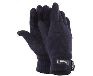 Floso Ladies/Womens Thinsulate Thermal Knitted Gloves (3M 40G) (Navy) - GL137