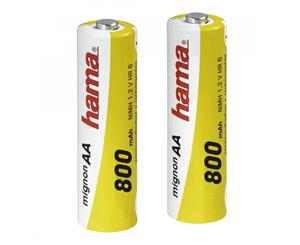 Hama NiMH Batteries 2x AA 800 mAh 1.2V