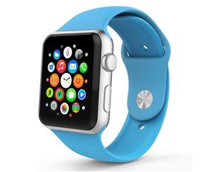 Silicone Sport Band For Apple Watch - Light Blue