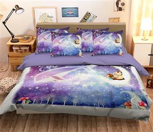 3D Whale Star 172 Bed Pillowcases Quilt
