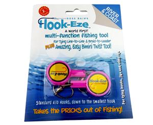 Hookeze Multi Function Fishing Tool River & Coast for Tying Hooks Swivels Jigs Speed Clips Line to Leader + Line Cutter. 5 Colours. Cover 2 Rods.