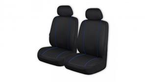 Knitted Polyester Seat Cover Fronts Only - Blue