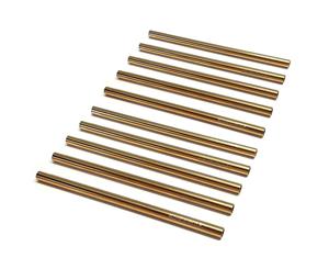 Cocktail Short Stainless Steel Straw Gold 120mm - 50 Pack