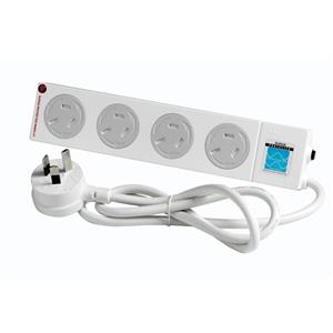 HPM 4 Outlet Surge Protected Child-Safe Powerboard