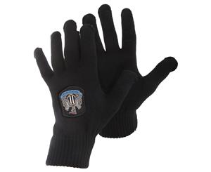 Newcastle United Fc Mens Official Knitted Winter Football Crest Gloves (Black) - SG1053