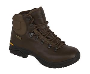 Trespass Walker Youths Boys Waterproof Leather Walking Boots (Brown) - TP617