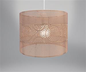 Country Club Metal Light Shade Copper Circles
