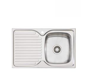 Oliveri Endeavour Sink 770mm Top Mount Right Hand Bowl Stainless Steel EE22