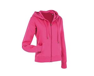 Stedman Womens/Ladies Active Zip Hood (Sweet Pink) - AB324