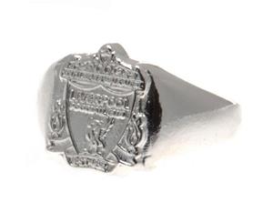Liverpool Fc Silver Plated Small Crest Ring (Silver) - TA2044