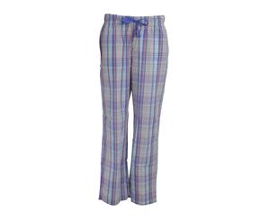 Tom Franks Womens/Ladies Check Lounge Trousers (Purple/Turquoise Check) - N1133