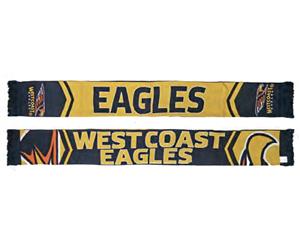West Coast Eagles AFL Cleave Double Sided Jacquard Scarf * New Logo