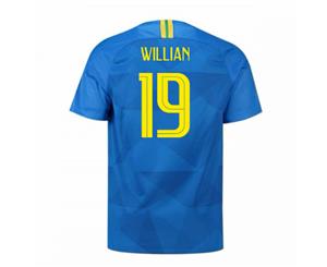 2018-2019 Brazil Away Nike Football Shirt (Willian 19)