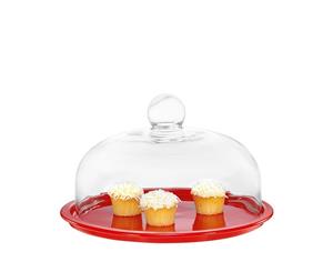 Chasseur La Cuisson Cake Platter with Lid 26cm Inferno Red