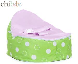 Chibebe Green Polka Dot Snuggle Pod - Grape Seat