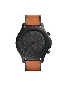 Fossil Q Nate Dark Brown Leather Hybrid Smartwatch