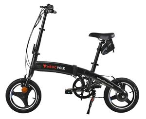 NEOCYCLE 250W 14" Folding Electric Bike Adult E-Bike Urban Bicycle - 36V Rechargeable Lithium Battery - Digital Display
