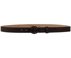 Roberto Cavalli Women's Leather Belt - Dark Brown