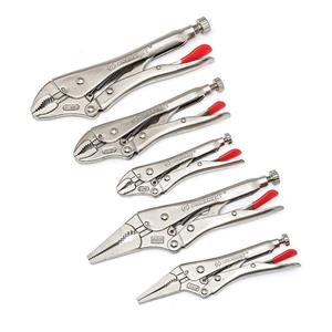 Crescent 5pc Plier Locking Set Curved Jaw And Long Nose