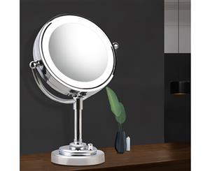 Embellir Double Side Makeup Mirror 10X Magnifying Stand With Led Lights