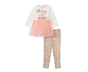 Quiltex Styled By Mommy 2Pc Top & Legging Set